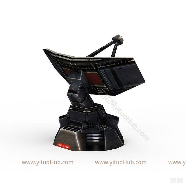 现代游戏炮塔模型
