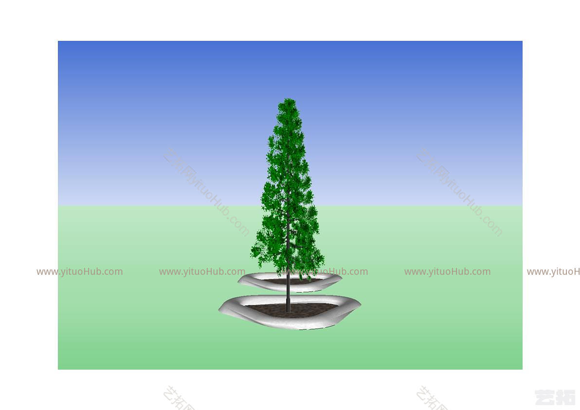 园林景观广场异形树池 花坛其他 饰品 画 监视器 塔