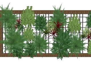 现代装饰植物 绿植墙  