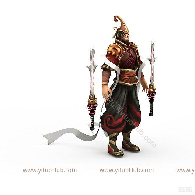 网游武夫角色模型