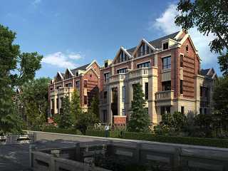 别墅住宅区建筑效果图