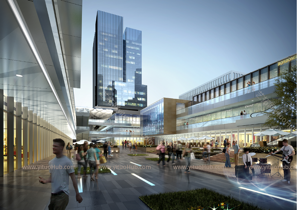 宝龙青浦徐泾段轨道交通17号线徐盈路上盖综合开发建筑概念方案设计