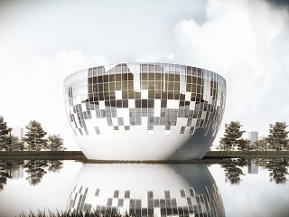 现代展馆立面