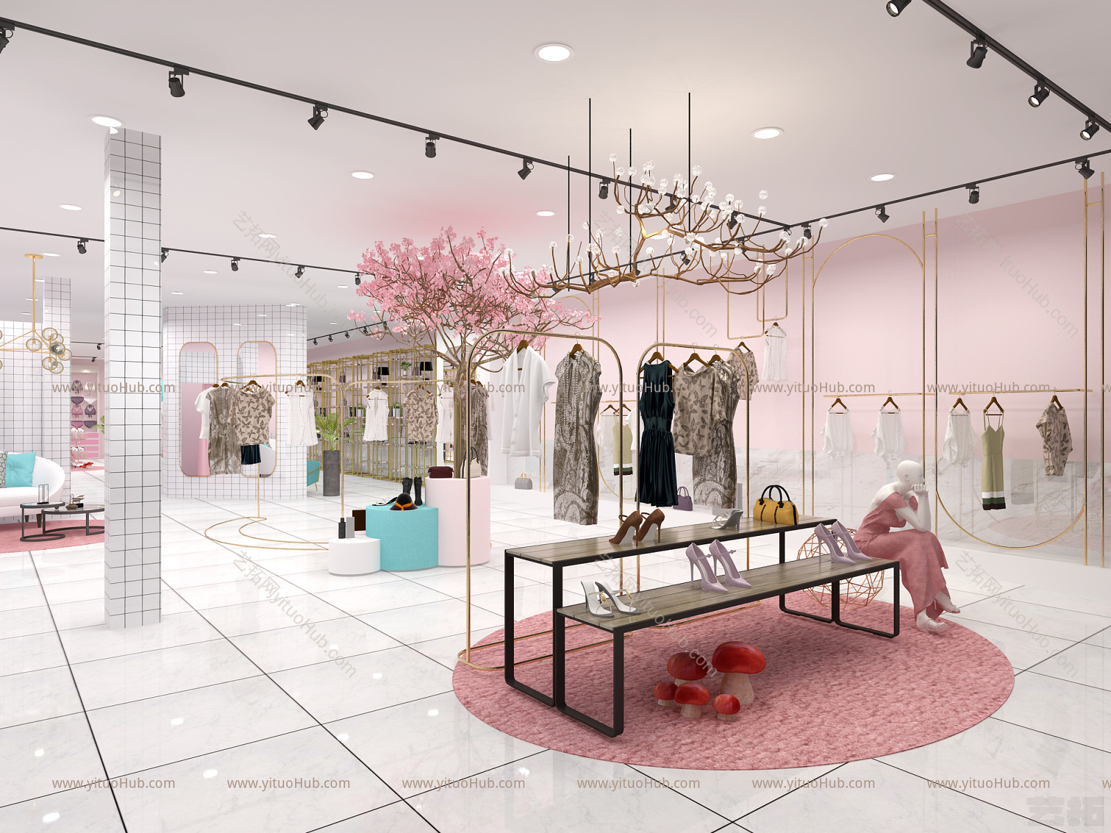 现代女装服装专卖店