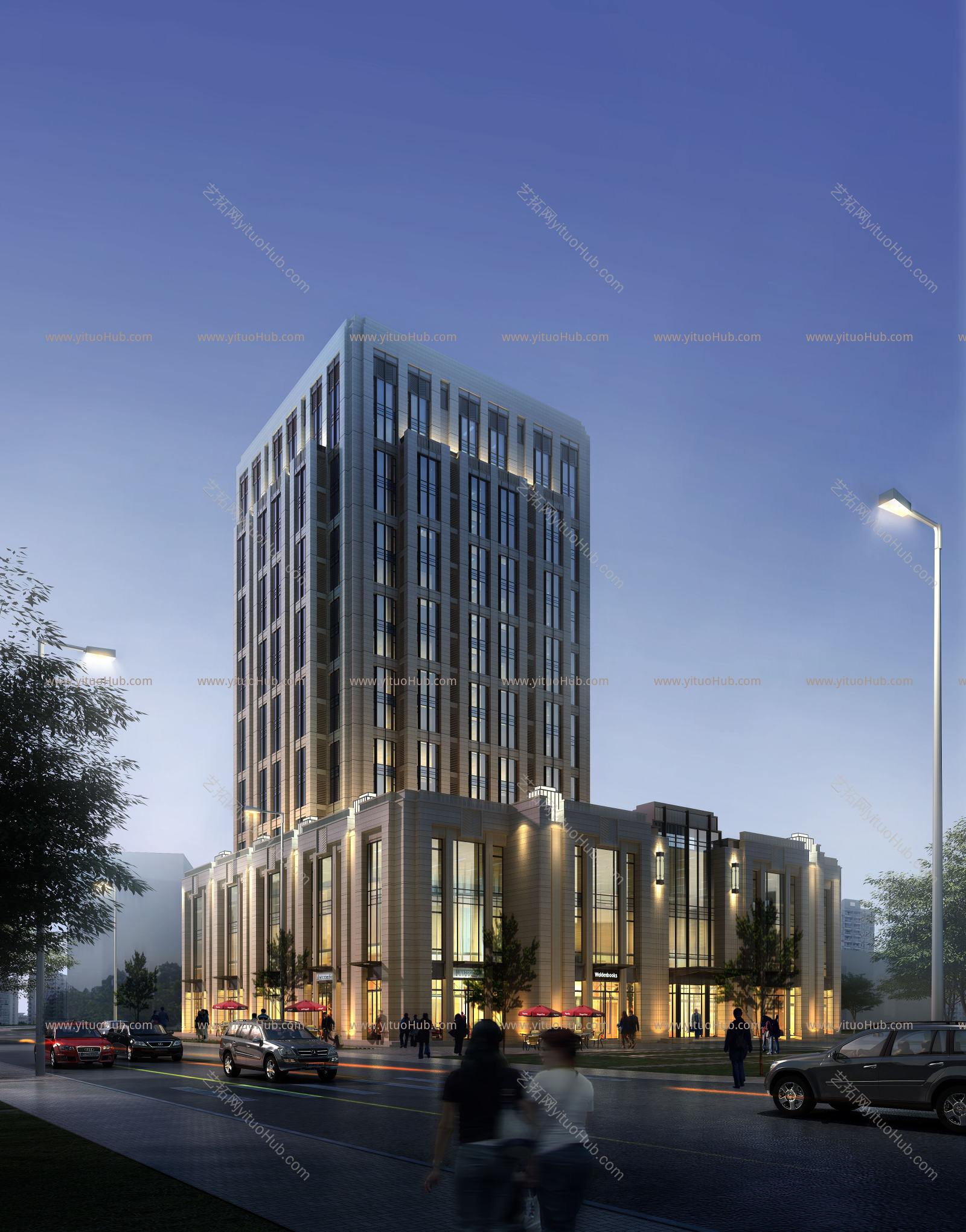 商业办公建筑效果图