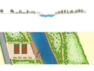生态公园平面+立面