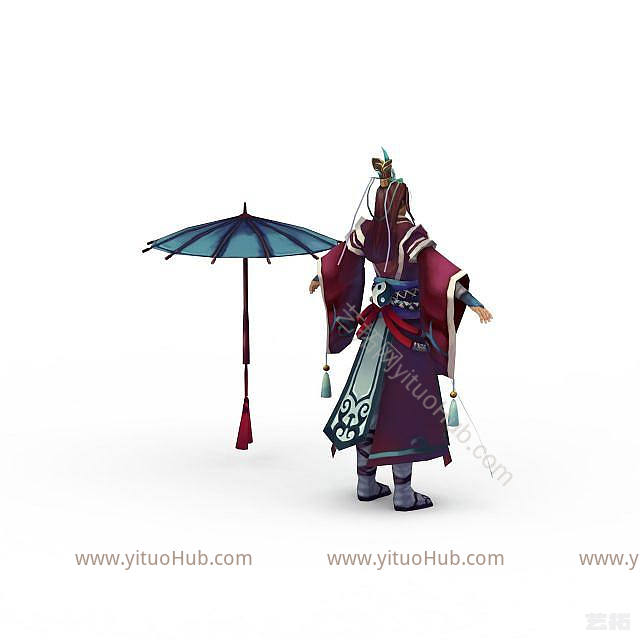 现代网游人物模型