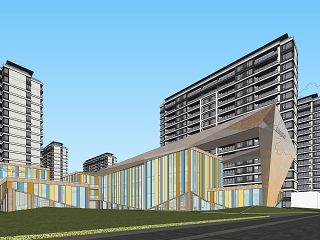 现代小区建筑