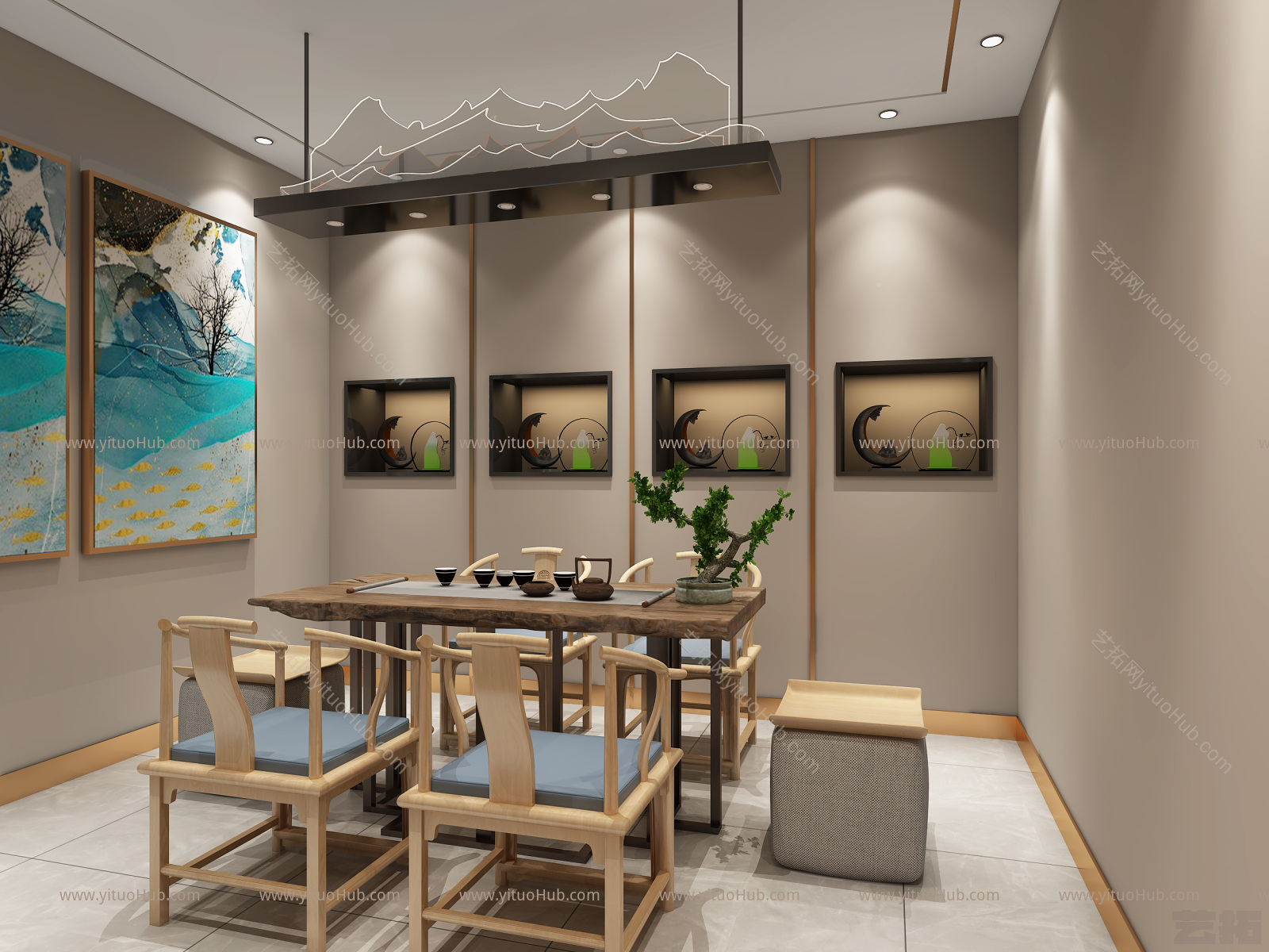 现代茶叶店