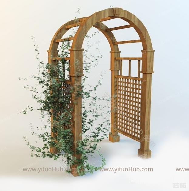 休闲花架爬山虎