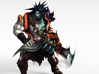 现代LOL泰达米尔蛮族之王模型