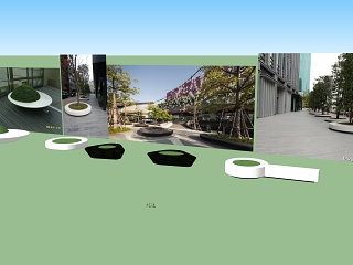 商业街树池小品