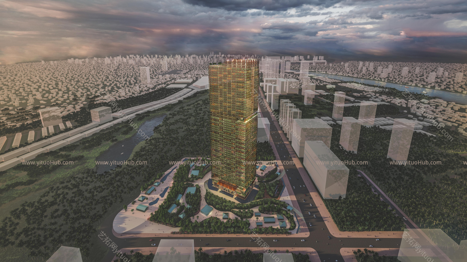 现公寓楼建筑设计