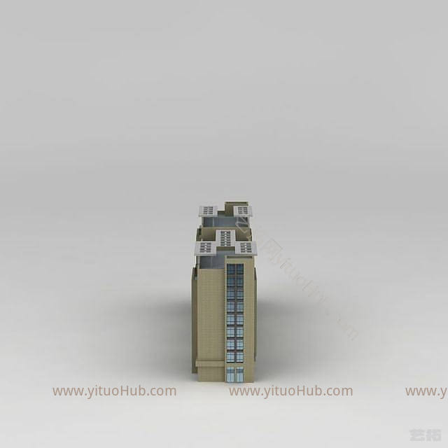 现代办公楼模型
