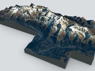 现代山峰 山脉