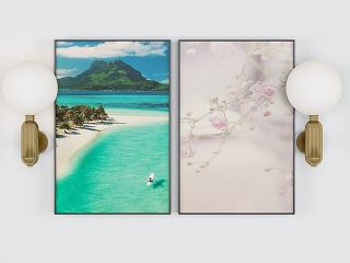 大海装饰画模型