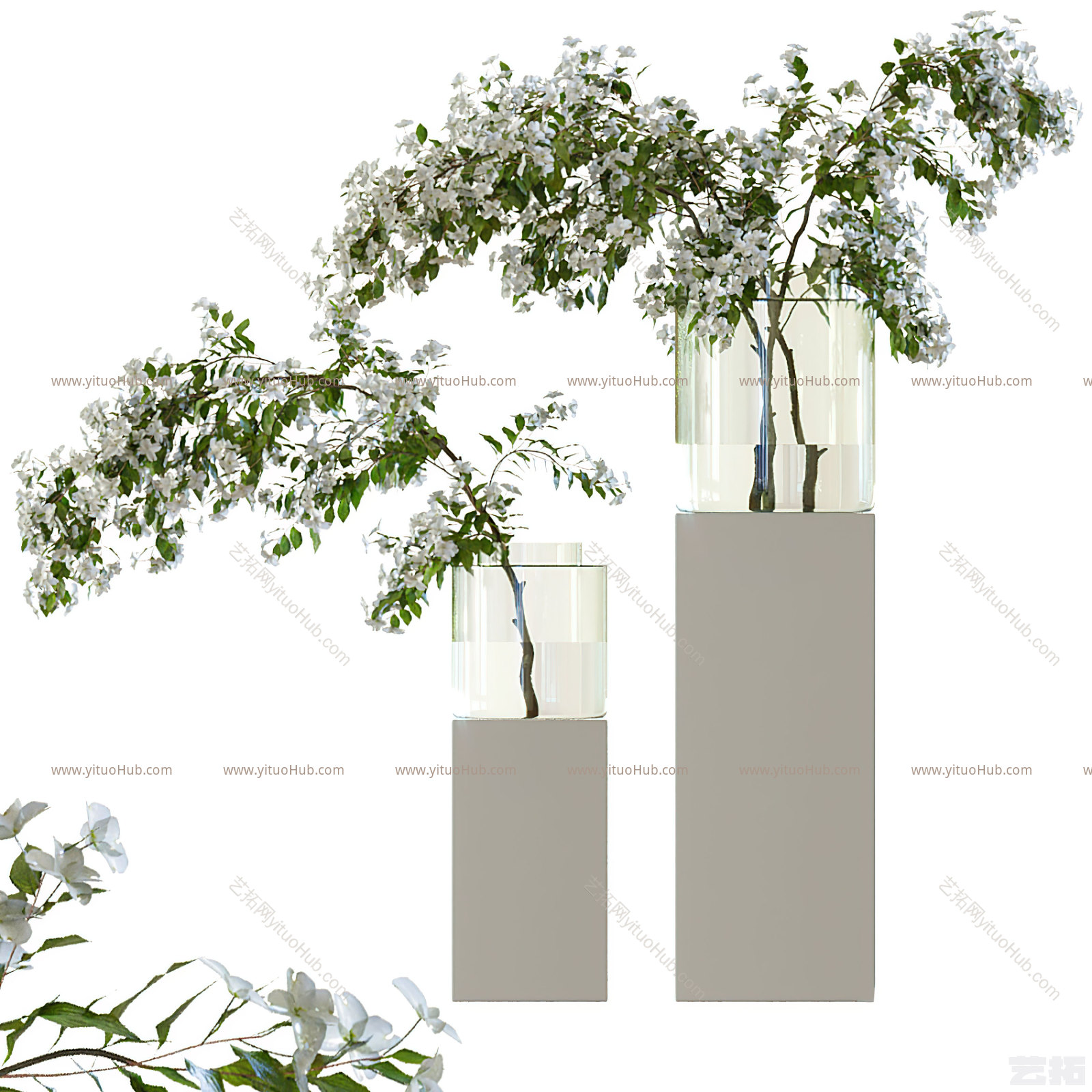 现代花瓶花艺