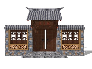 中式院门