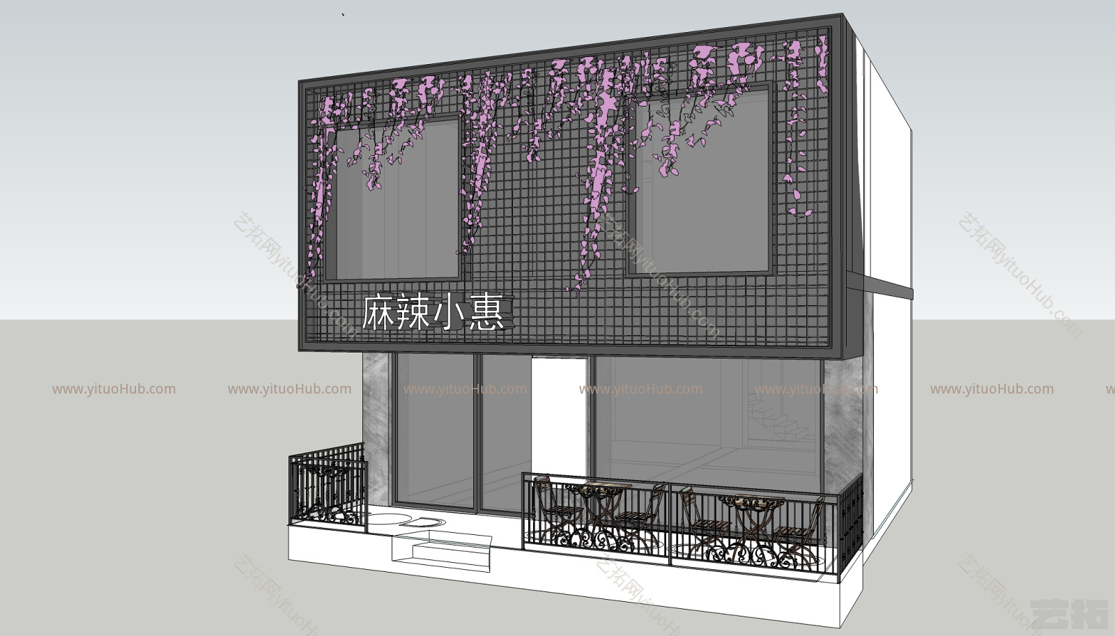 餐厅门头设计其他 室外 监视器 冰箱 电脑