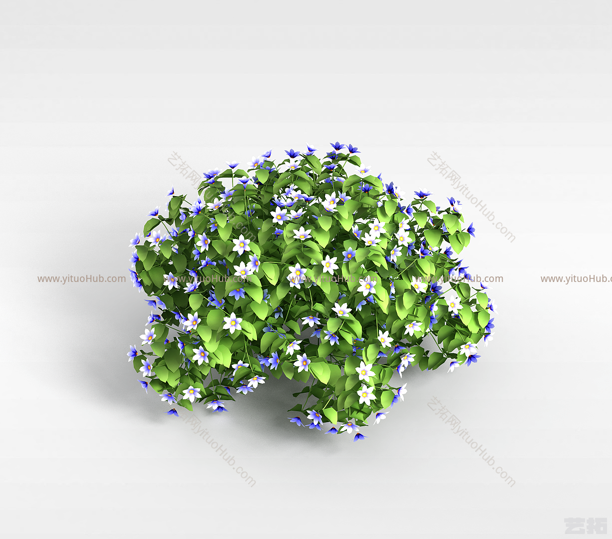 现代植物花草模型