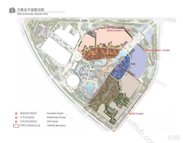 三亚湾红树林东南亚风格酒店景观设计