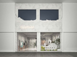 现代服装店门头