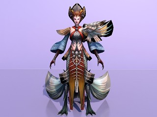 现代女怪物模型