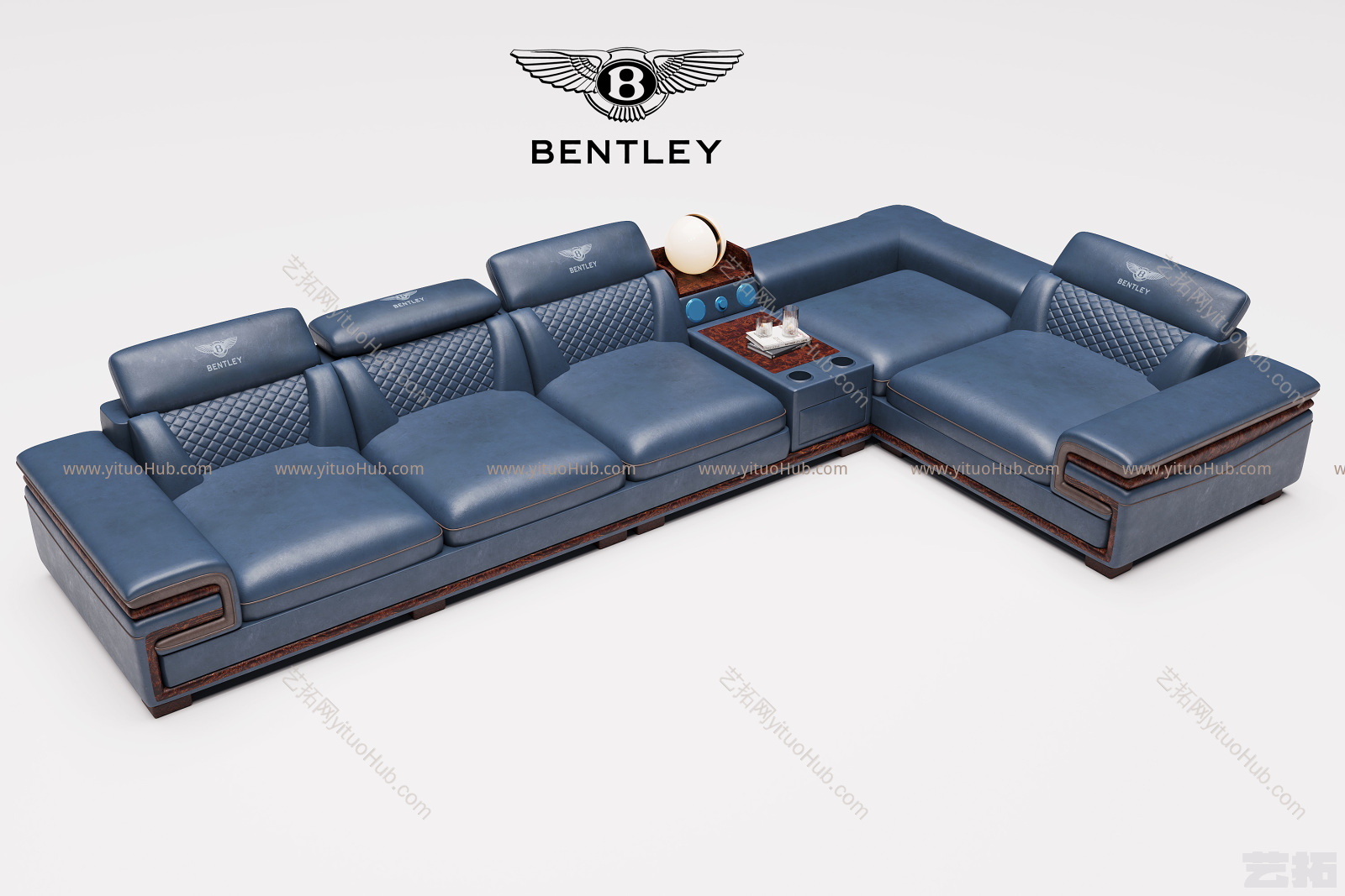 意大利宾利Bentley-Home现代多人沙发