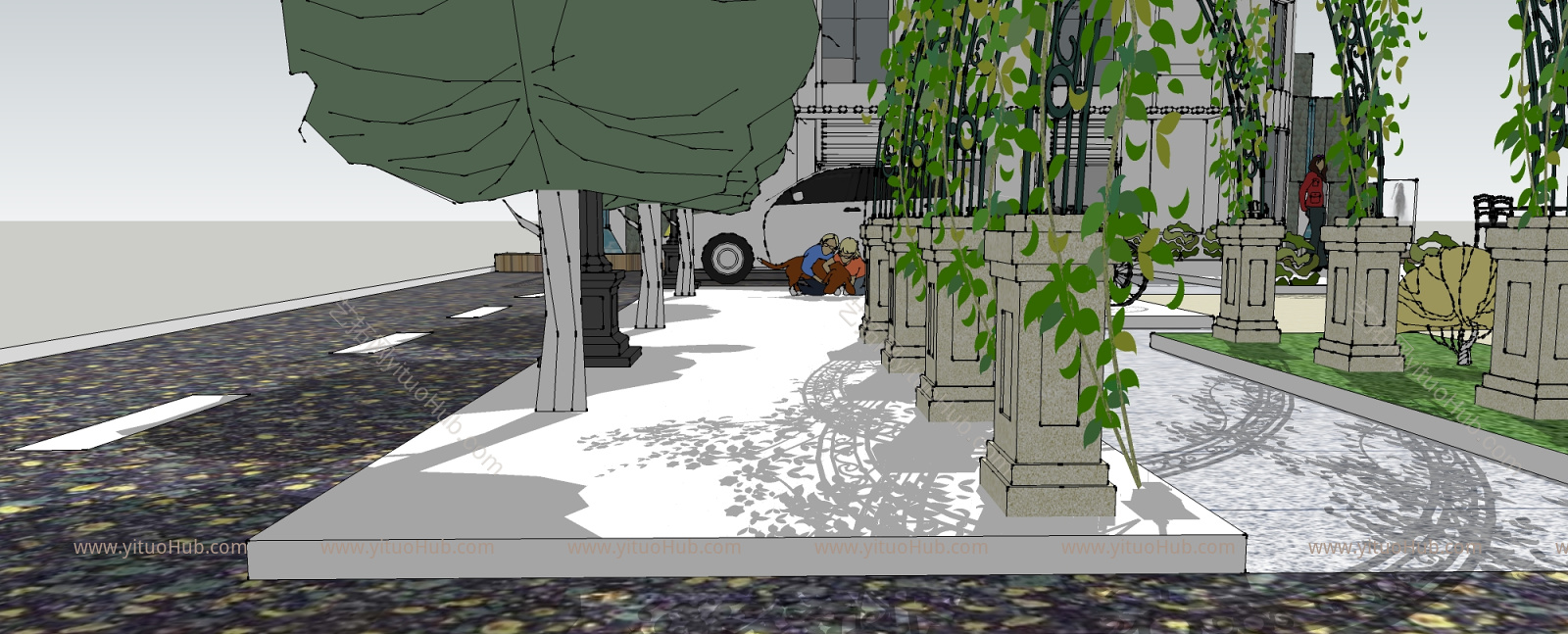 乡村庭院建筑景观规划
