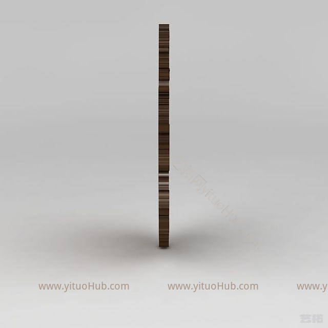 现代豪华镜子模型