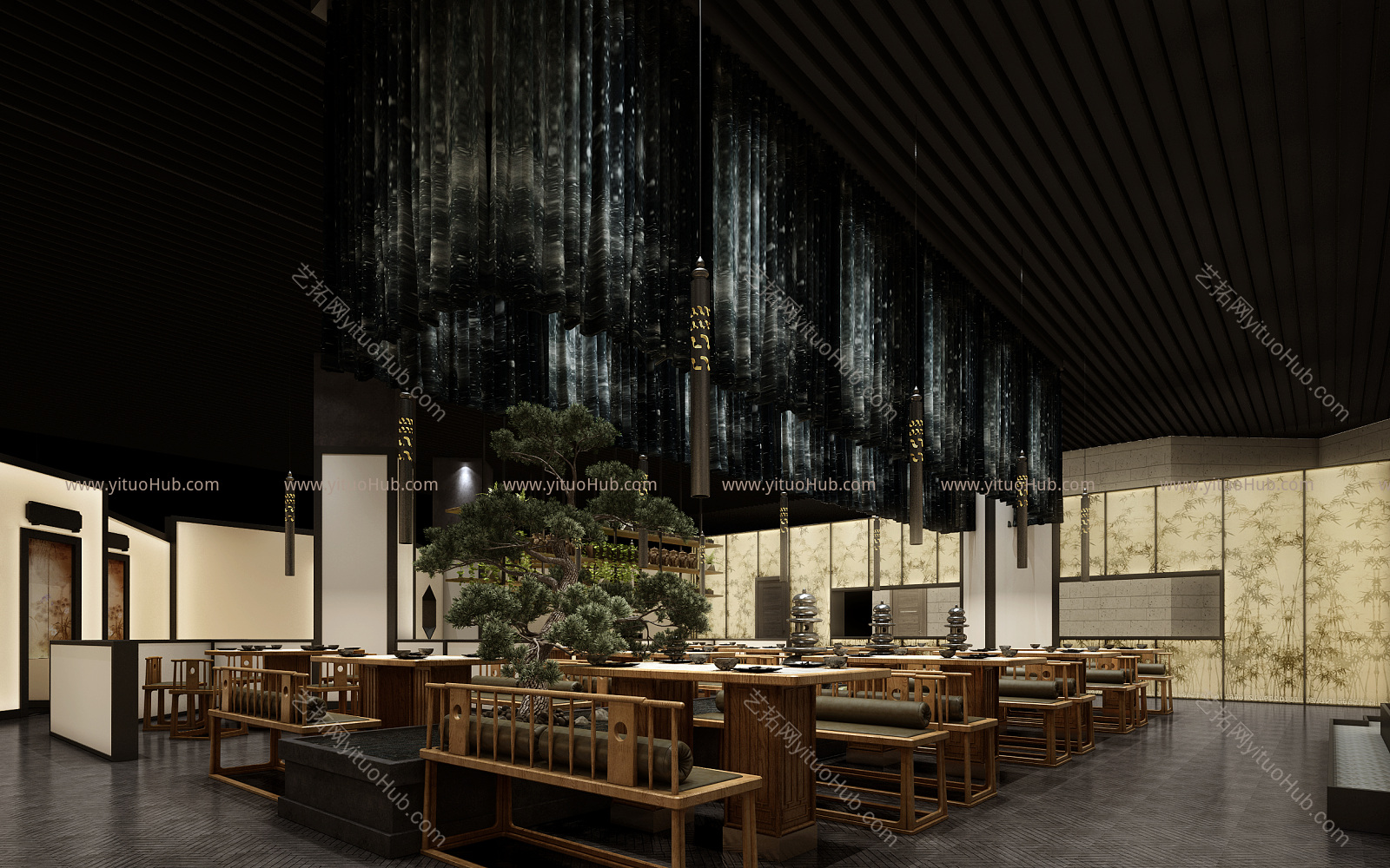 新中式中餐厅火锅店