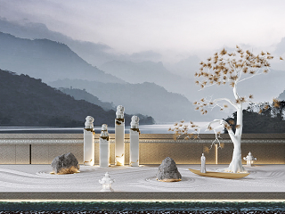 新中式旱景
