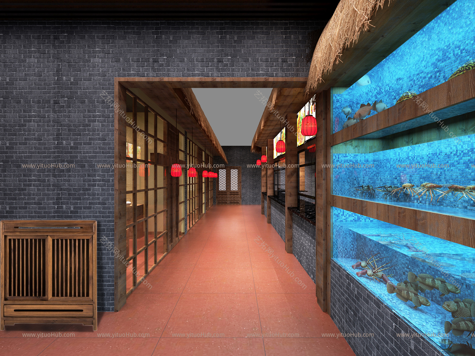 中式中餐厅包厢