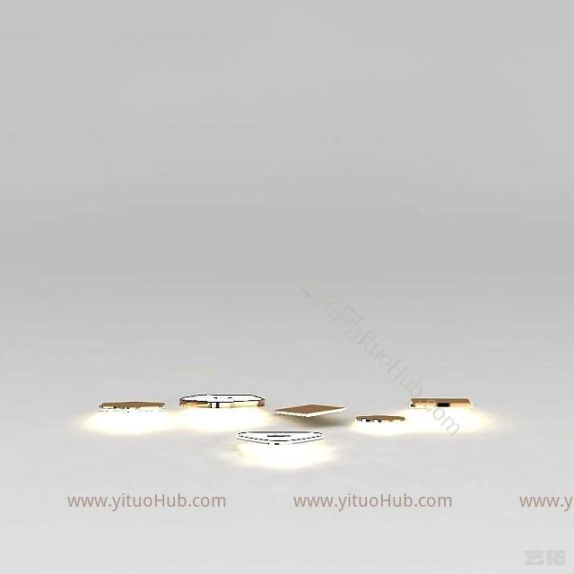 现代吸顶灯模型