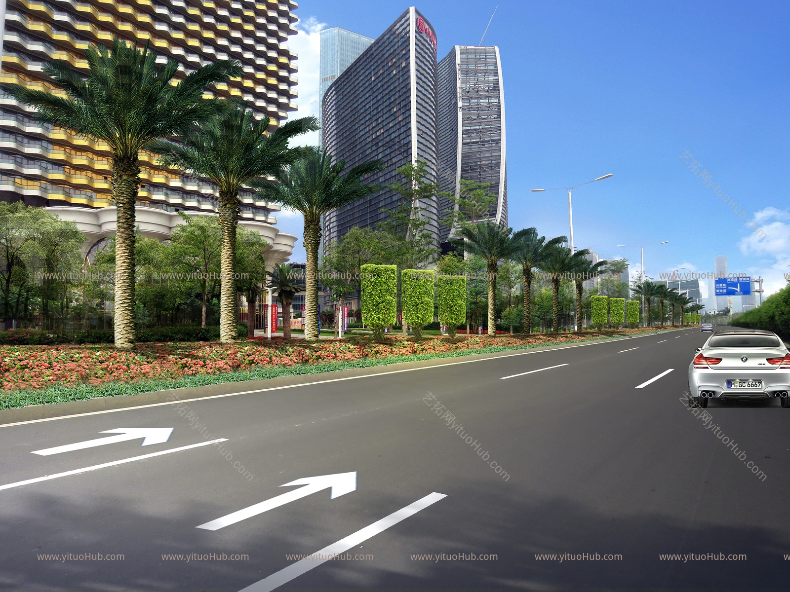 现代城市道路景观