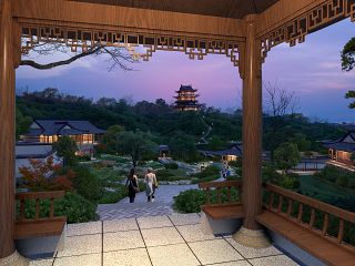 古建景观效果图