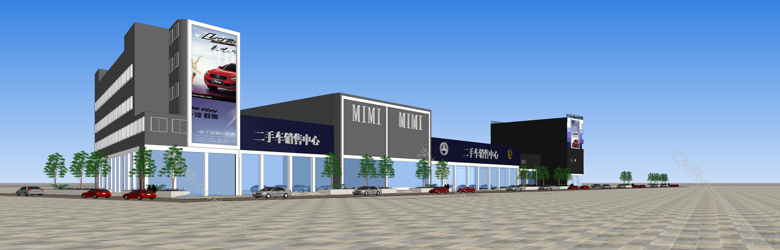 汽车城一条街