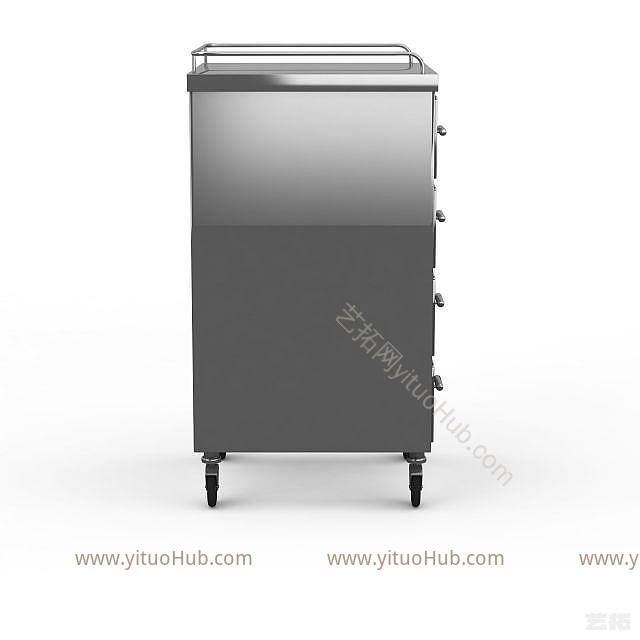 现代医疗工具车模型