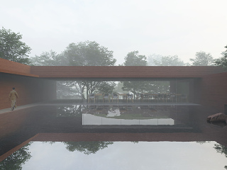 寺庙建筑效果图