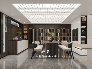 现代气质材料展厅  