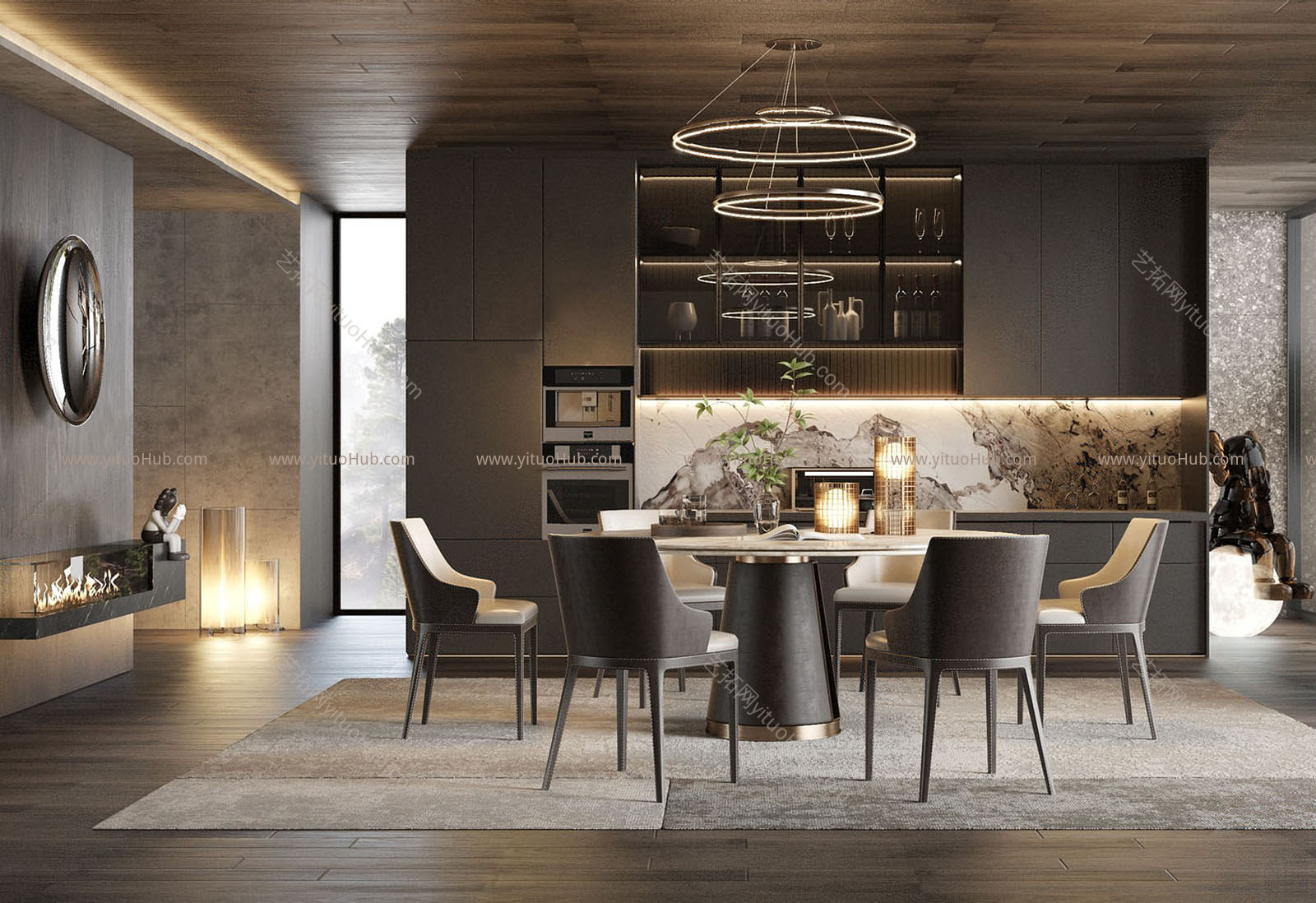 Minotti 现代餐厅