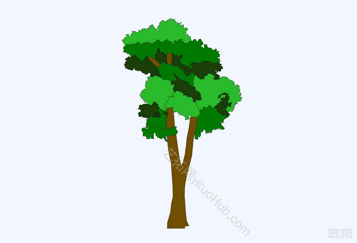 2D植物树