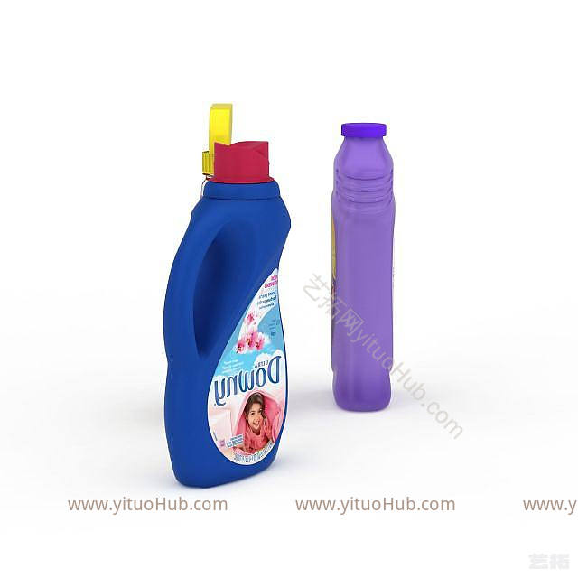现代洗涤清洁用品模型