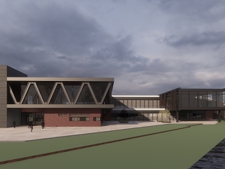 现代展览馆建筑