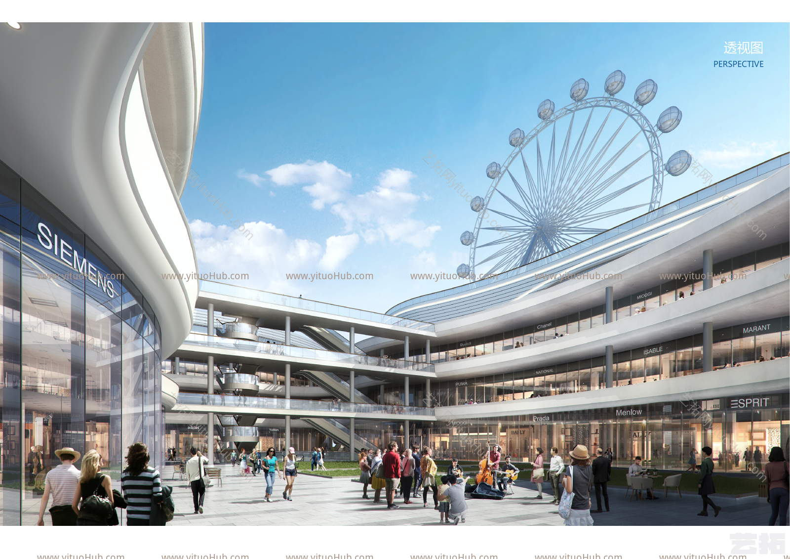 全业态型临泉辉隆商业街建筑设计方案文本