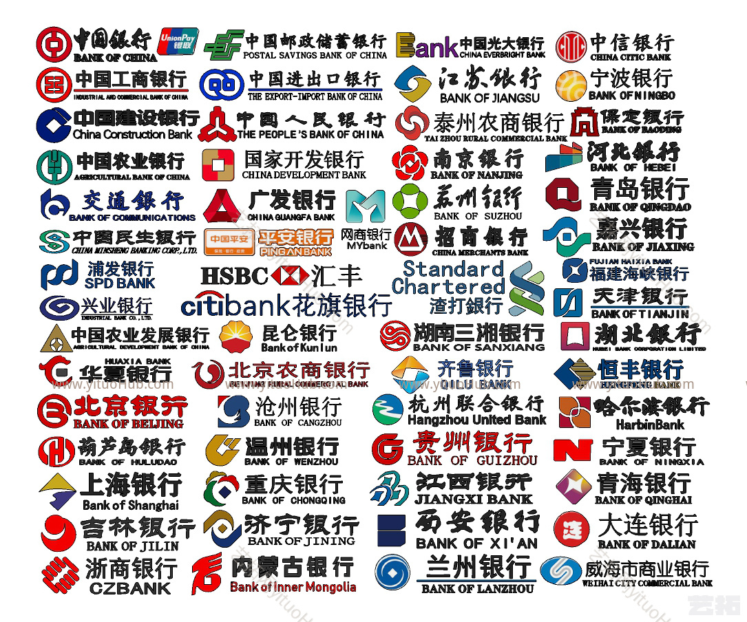 现代商业银行标志logo