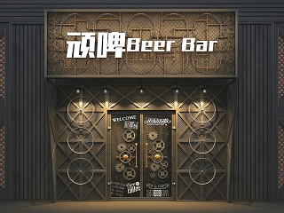 现代风格门头 店面 门店