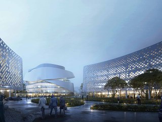 大型购物中心建筑效果图