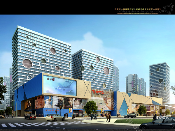 东莞·大朗镇银朗核心区家乐福城市综合体建筑方案设计