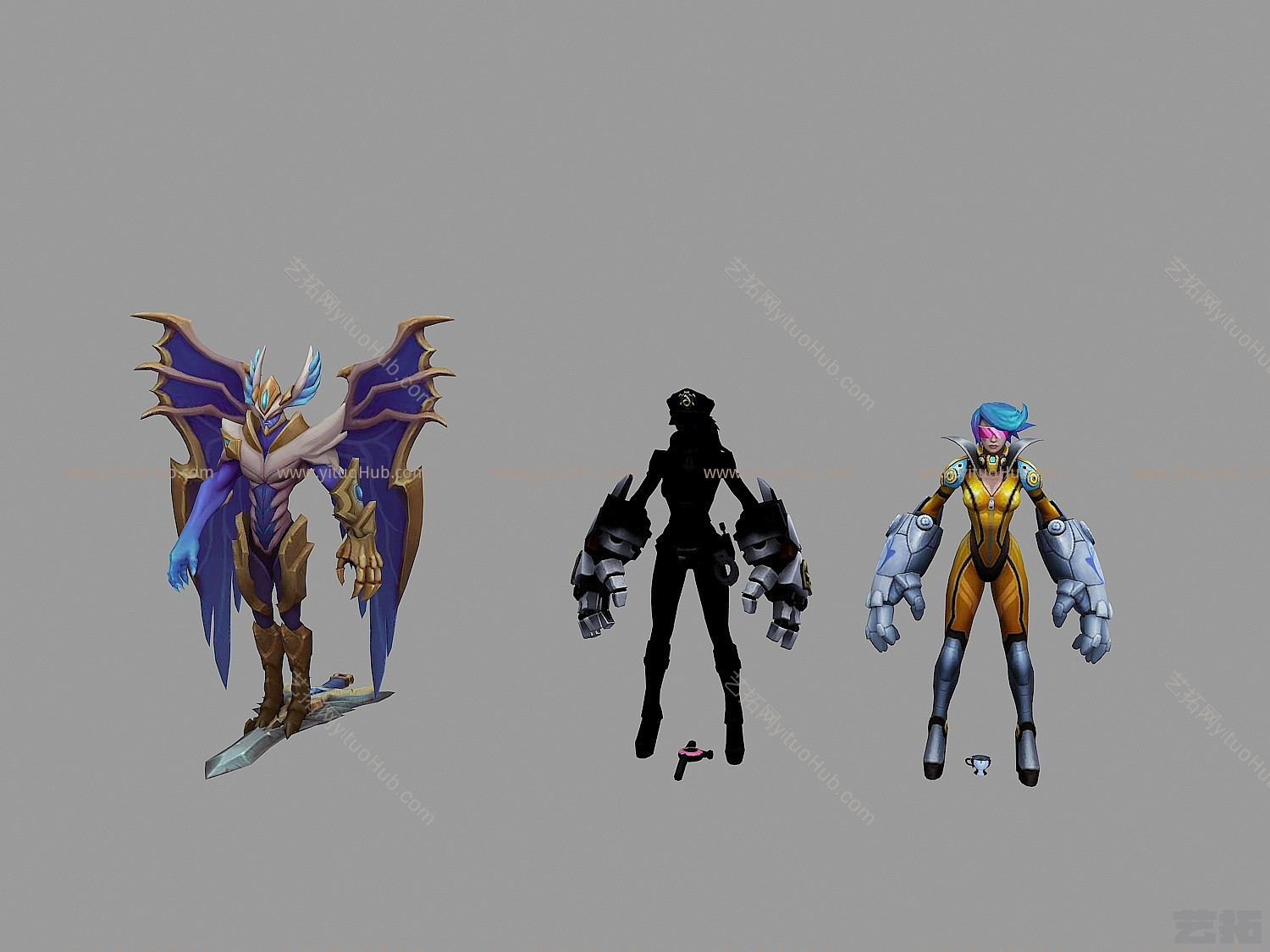 现代lol人物角色模型
